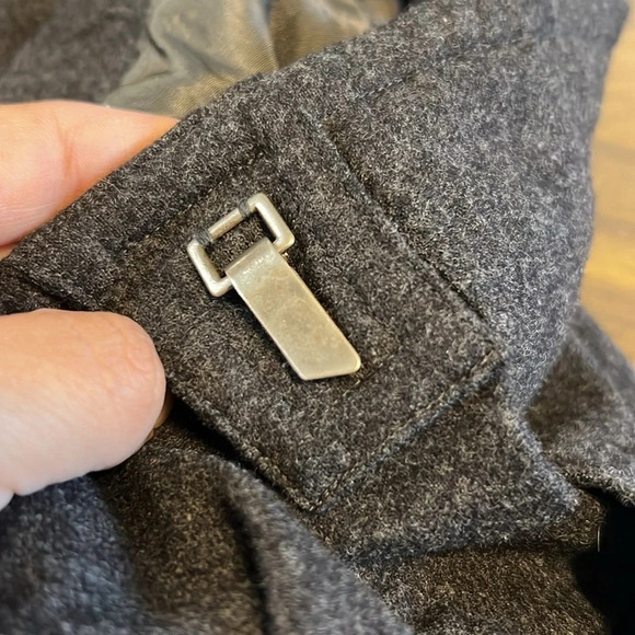 Dino Valiano Vintage Wool Skirt Gray Long Line High Waisted Pleated 38 D Small - Picture 12 of 12